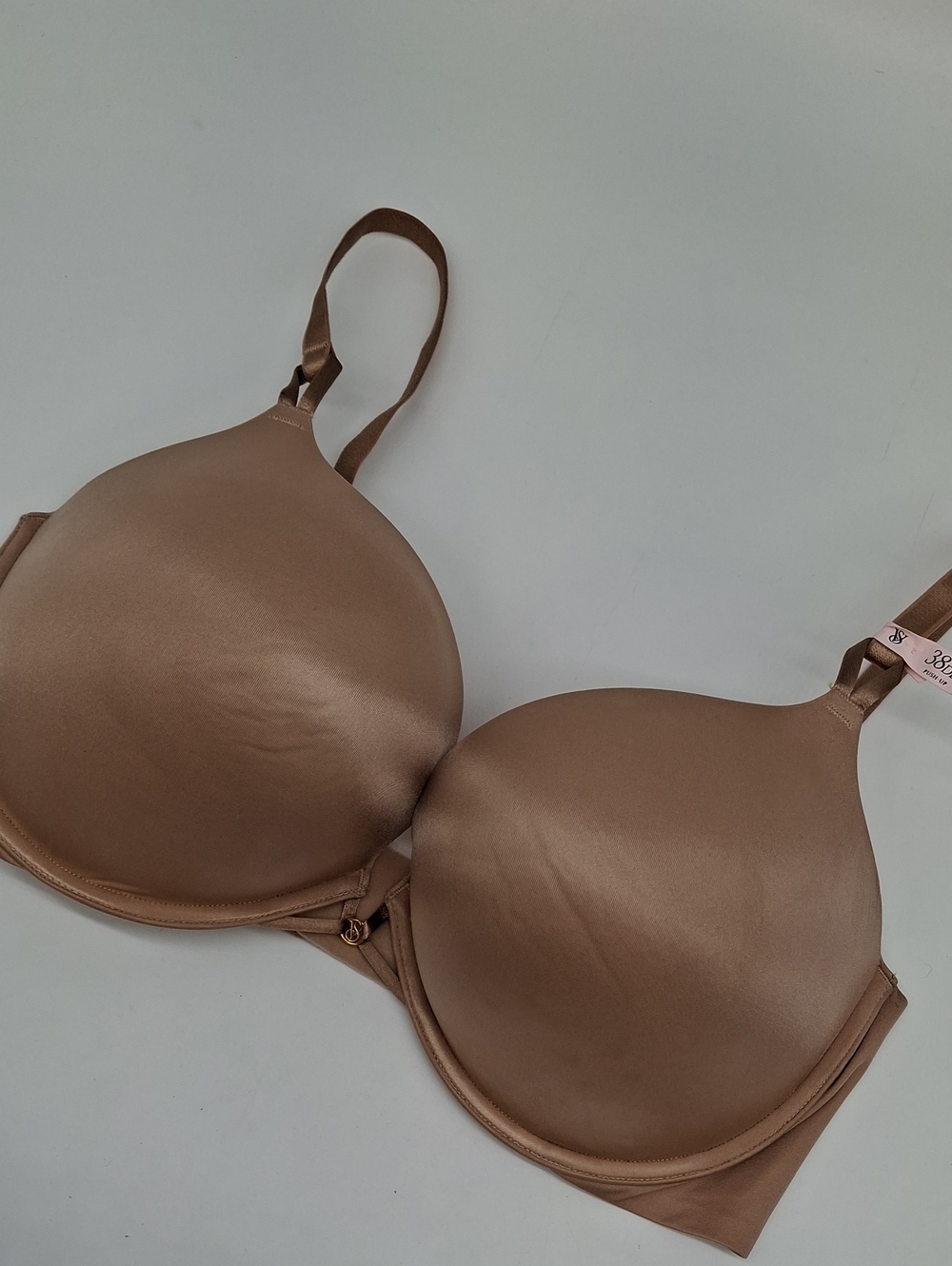 Victoria's Secret Bombshell Add 2-Cups Plunge Smooth Push-Up Bra Praline 38DD